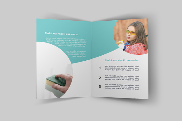 Cleaning Services Bi-Fold Brochure in Brochure Templates - product preview 1