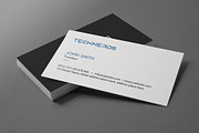 minimal tech business card