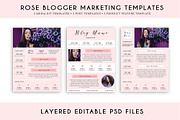 Rose Blogger Marketing Template Pack