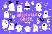 Cute Halloween Ghosts Illustrations