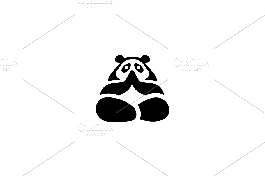 Meditative Panda Logo