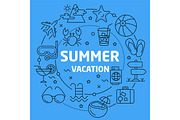 Illustration summer vacation
