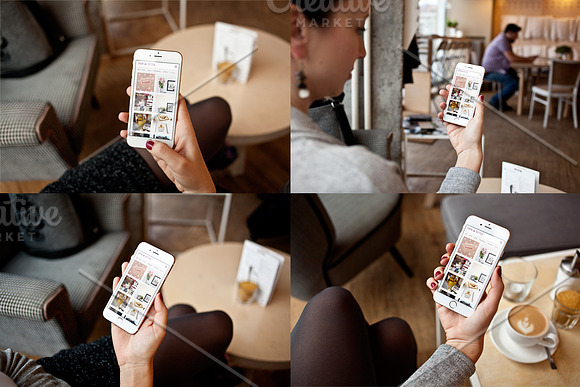 iPhone 6 - 10 photo mockups in Mobile & Web Mockups - product preview 3
