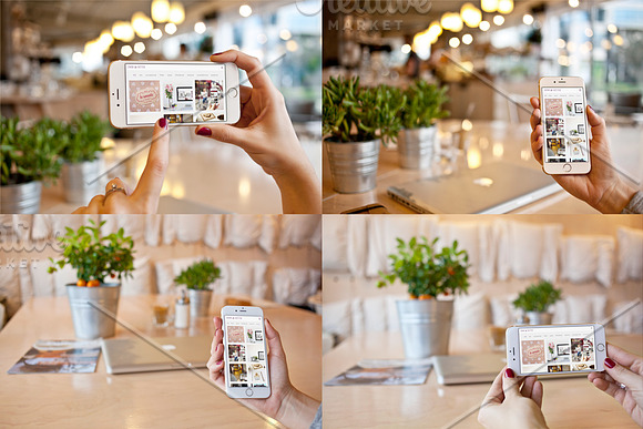 iPhone 6 - 10 photo mockups in Mobile & Web Mockups - product preview 4