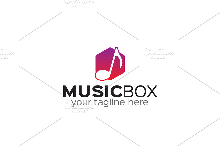 Music Box Logo in Logo Templates - product preview 8