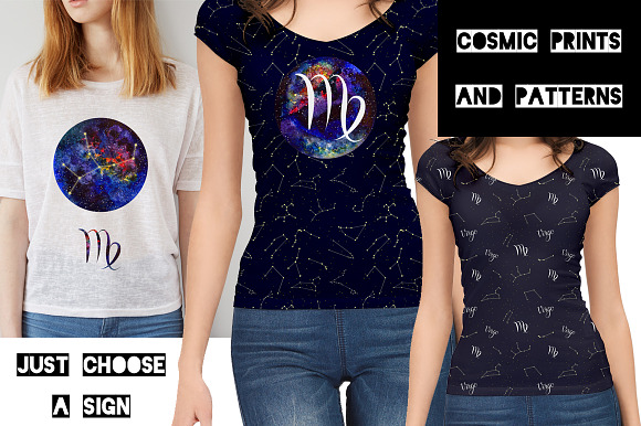 VIRGO & Watercolor Galaxy in Illustrations - product preview 2