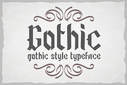 Gothic Vector vintage label font.