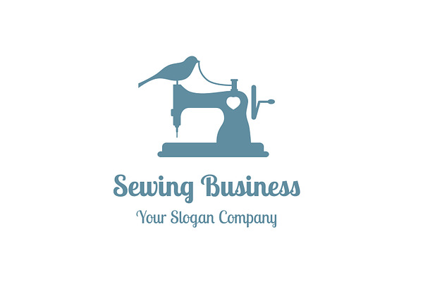 20% OFF! Sewing Business Logo