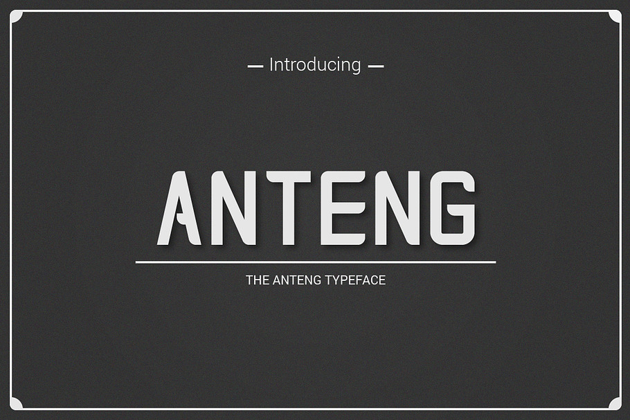 Anteng | Dual Width Font
