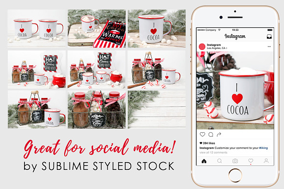 Hot Cocoa~Bundle of Stock Photos in Product Mockups - product preview 1