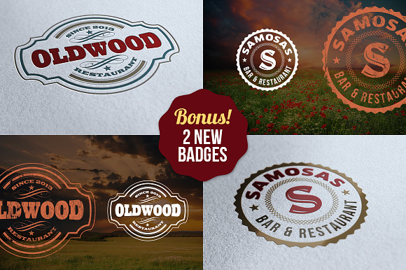 10 Retro Signs or Badges v.2 + Bonus in Objects - product preview 4