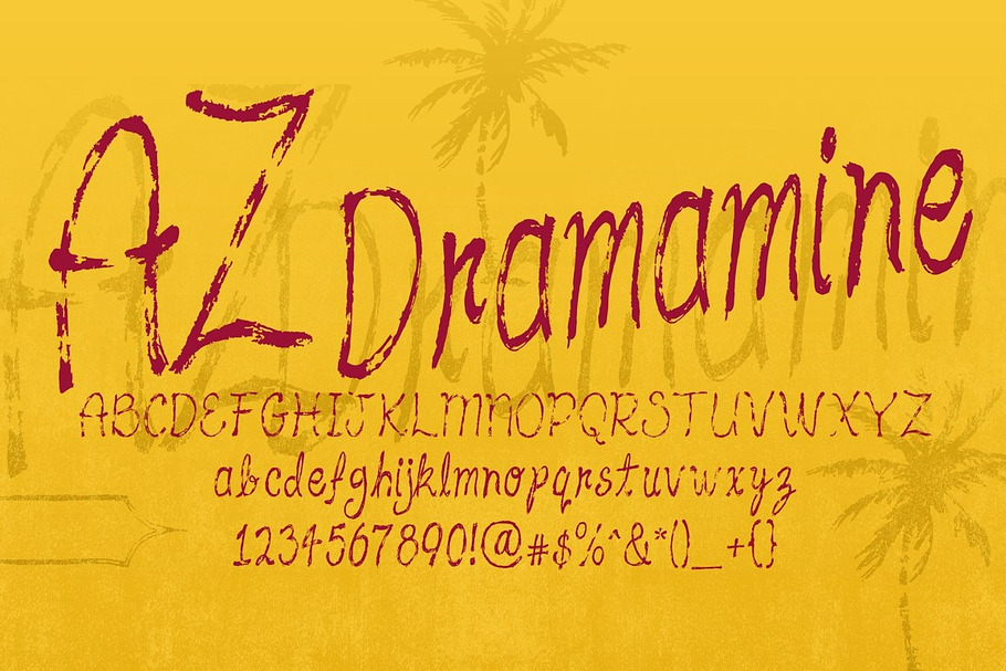 AZ Dramamine in Script Fonts - product preview 8