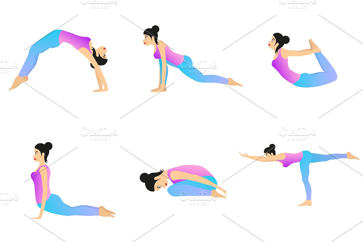 Yoga Movement Set. in Illustrations - product preview 8