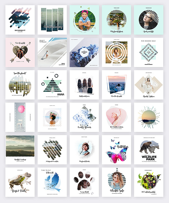 120 Vector Masks for Instagram in Instagram Templates - product preview 1
