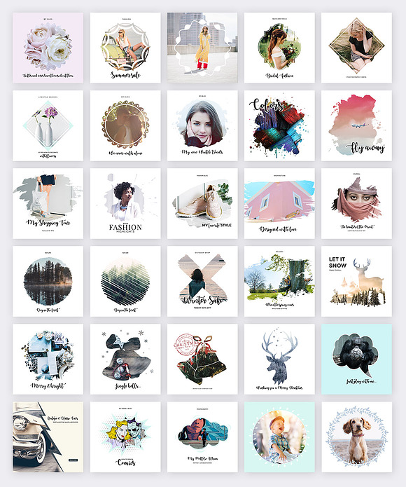 120 Vector Masks for Instagram in Instagram Templates - product preview 2