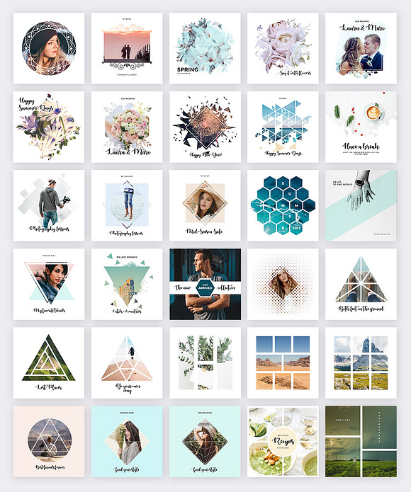 120 Vector Masks for Instagram in Instagram Templates - product preview 3