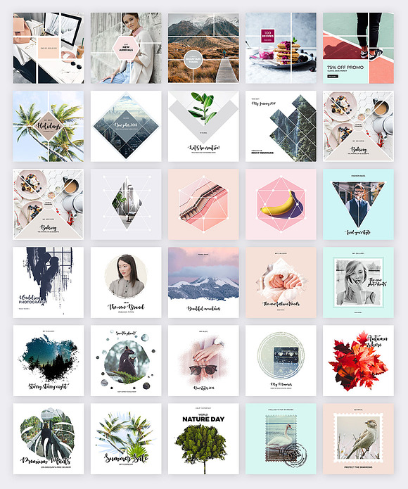 120 Vector Masks for Instagram in Instagram Templates - product preview 4