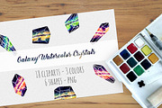 Galaxy Watercolor Crystals