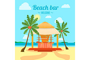 Tropical Beach Bar Summer Holiday 