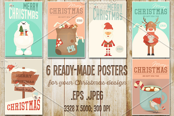 Merry Christmas Bundle in Print Mockups - product preview 2