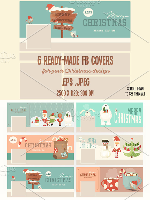 Merry Christmas Bundle in Print Mockups - product preview 5