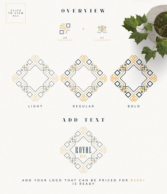 Vintage Elegance Creator -50% in Logo Templates - product preview 1