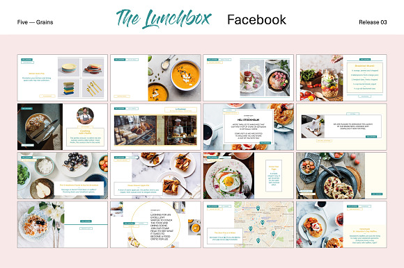 The Lunchbox. Foodie SocialMediaPack in Instagram Templates - product preview 8