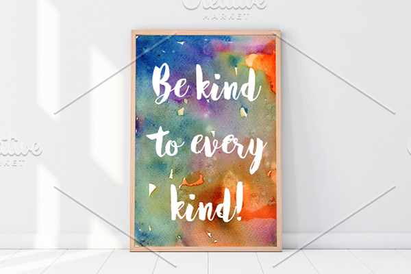 Vegan Poster, Be kind to every kind