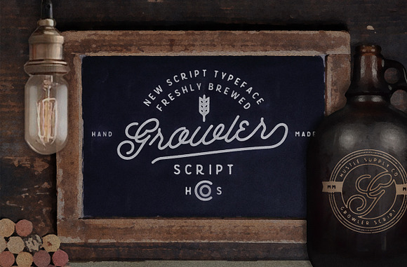 Growler Script in Chalkboard Fonts - product preview 1