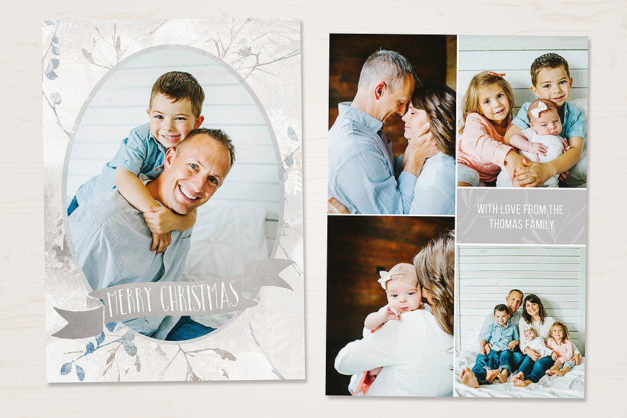 Christmas Card Template in Card Templates - product preview 8