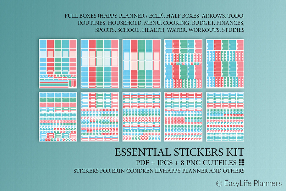Printable Stickers for Happy Planner