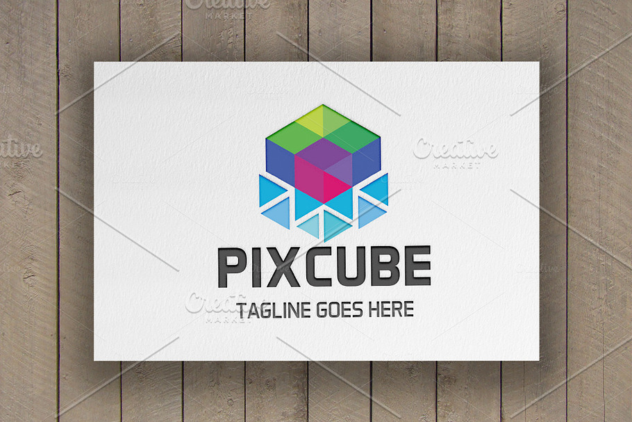 Pixcube Logo in Logo Templates - product preview 8
