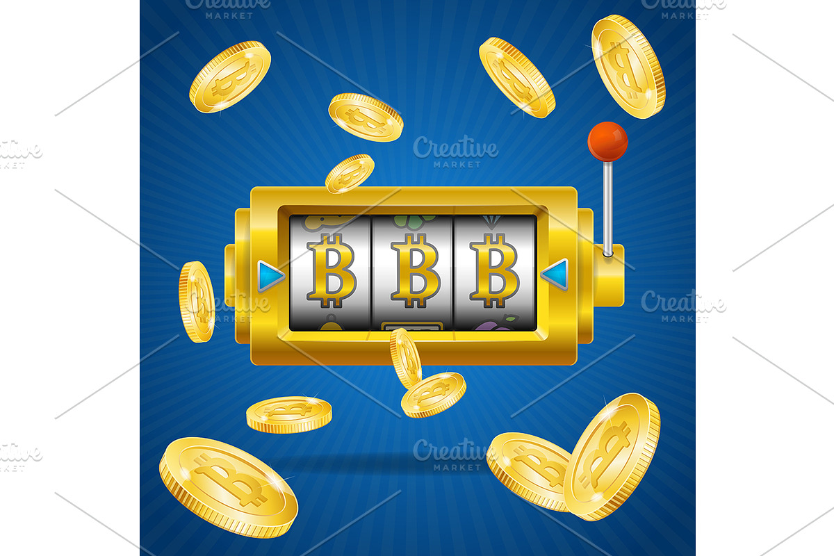 Golden Bitcoins Rain in Illustrations - product preview 8