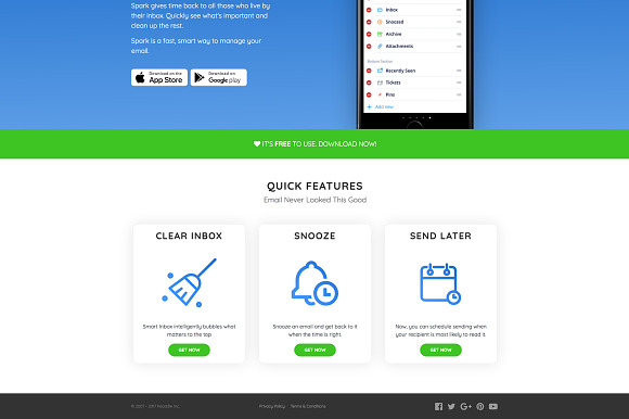 Mobile Application Landing Page in Landing Page Templates - product preview 1