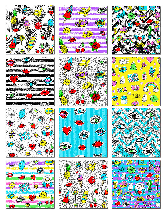 100+ Funny patches + 36 patterns in Patterns - product preview 7