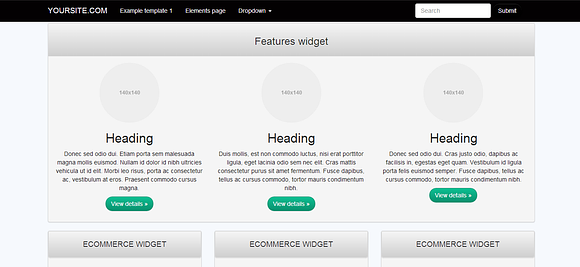 Bootsrap 3.0. theme Black&White in Bootstrap Themes - product preview 3