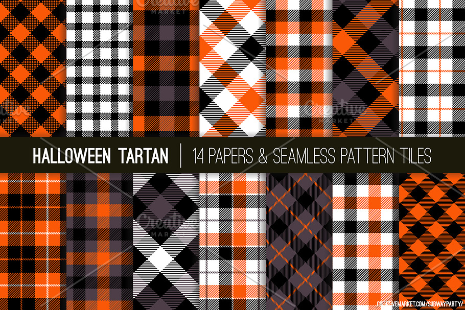 Halloween Tartan & Checks Patterns
