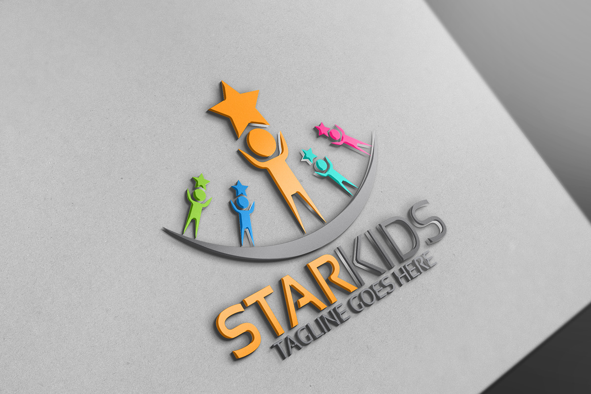 Star Kids Logo in Logo Templates - product preview 8