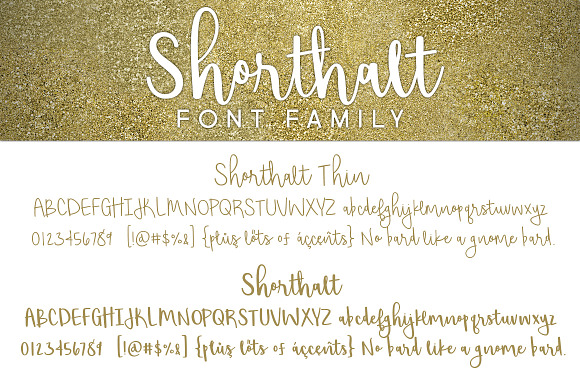 Shorthalt in Script Fonts - product preview 4