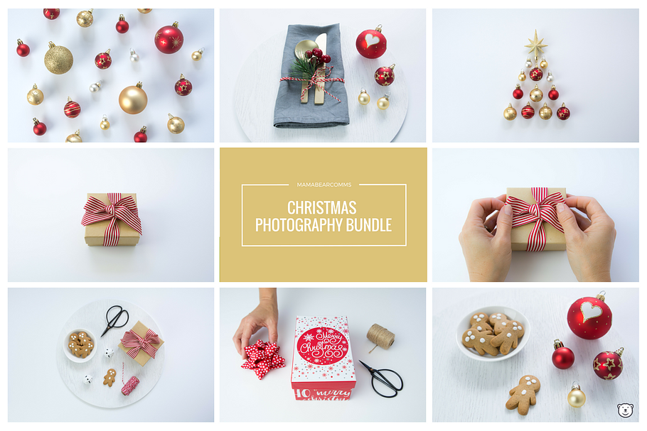 Christmas Red & Gold Stock Photos