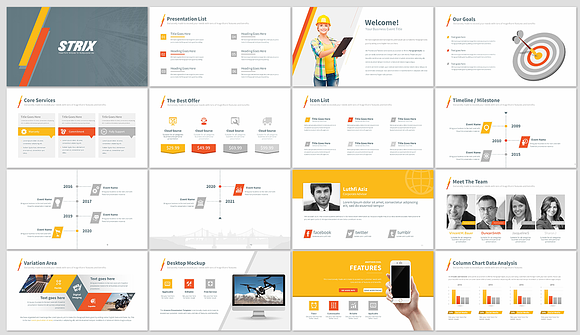 Strix Powerpoint Template in PowerPoint Templates - product preview 1