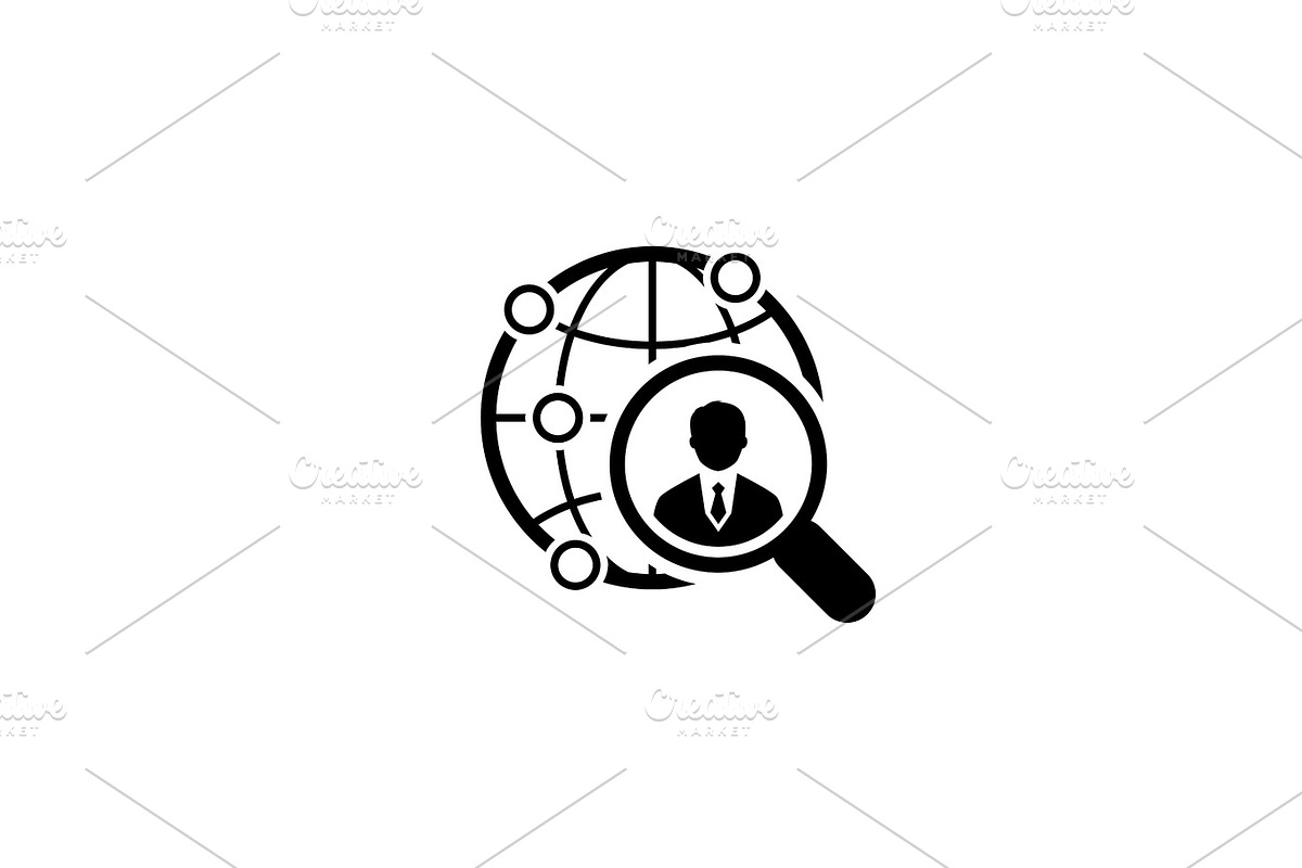 Global Search Icon. Flat Design. in Illustrations - product preview 8