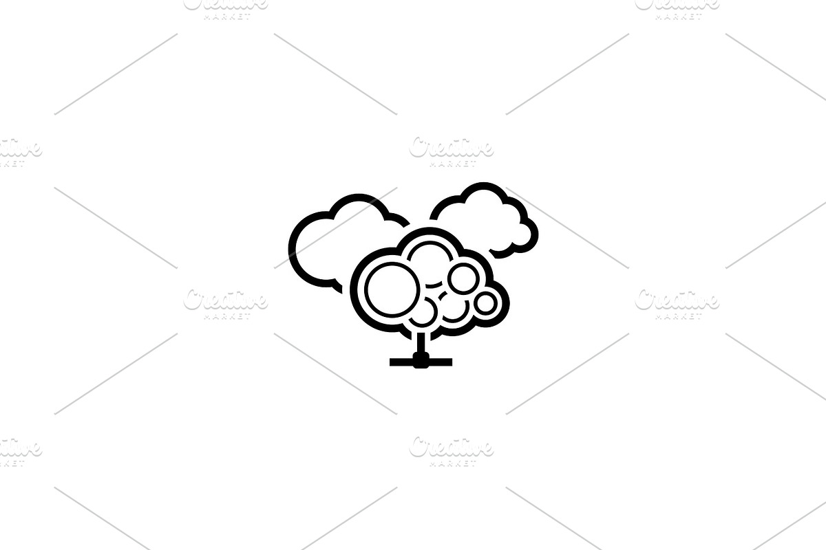 Cloud Services Icon. Flat Design. in Illustrations - product preview 8