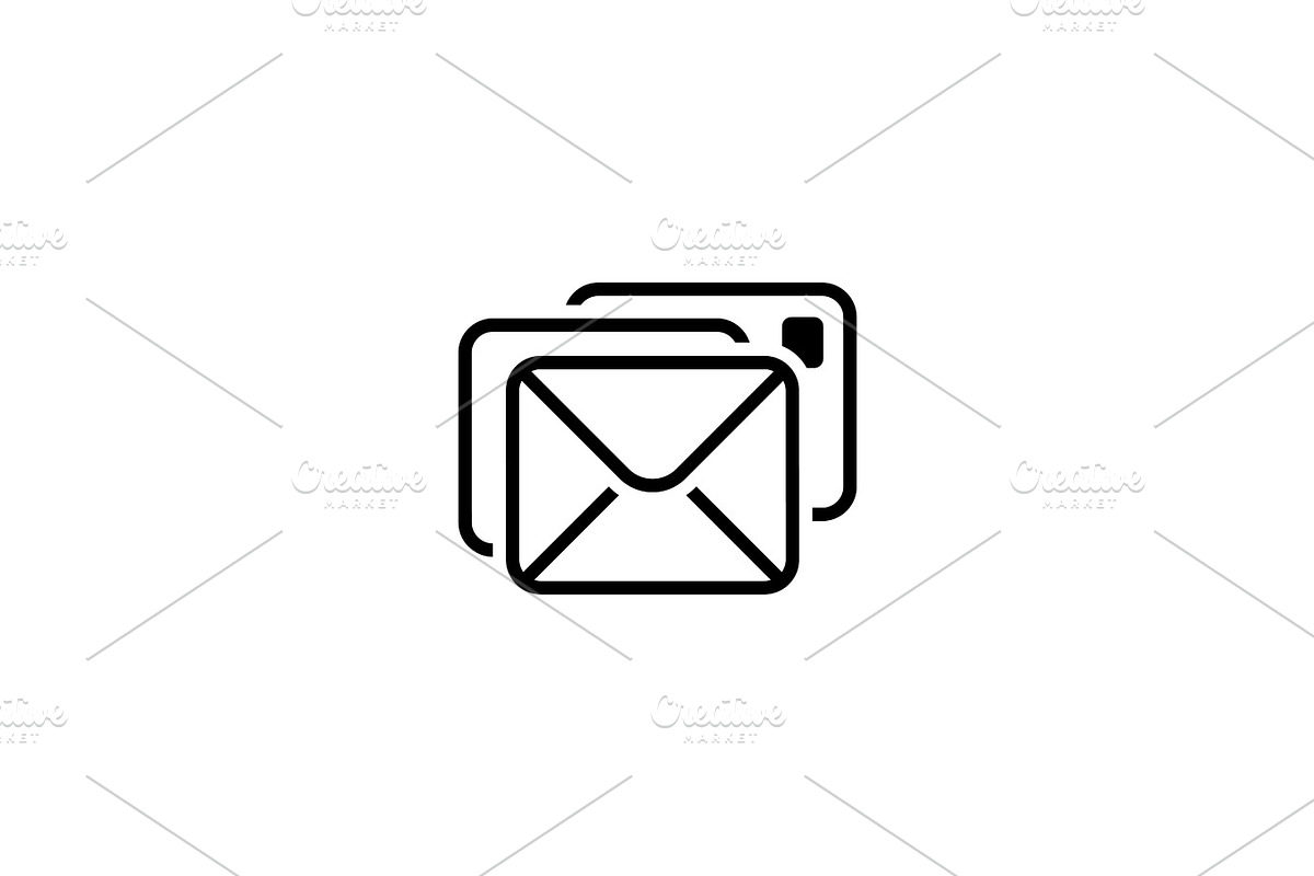 Correspondence Icon. Flat Design. in Illustrations - product preview 8