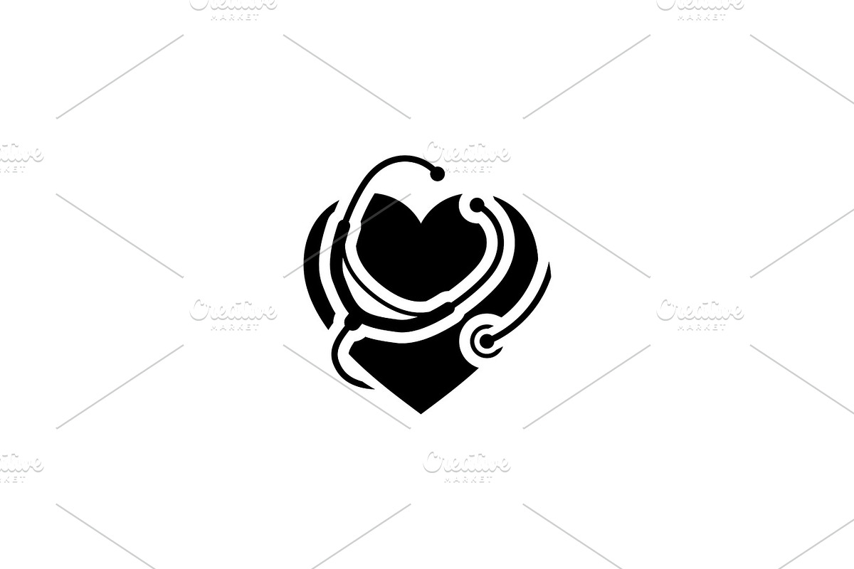 Heart Care Icon. Flat Design. in Objects - product preview 8