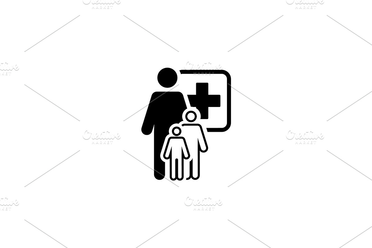 Pediatrics and Medical Services Icon. Flat Design. in Objects - product preview 8