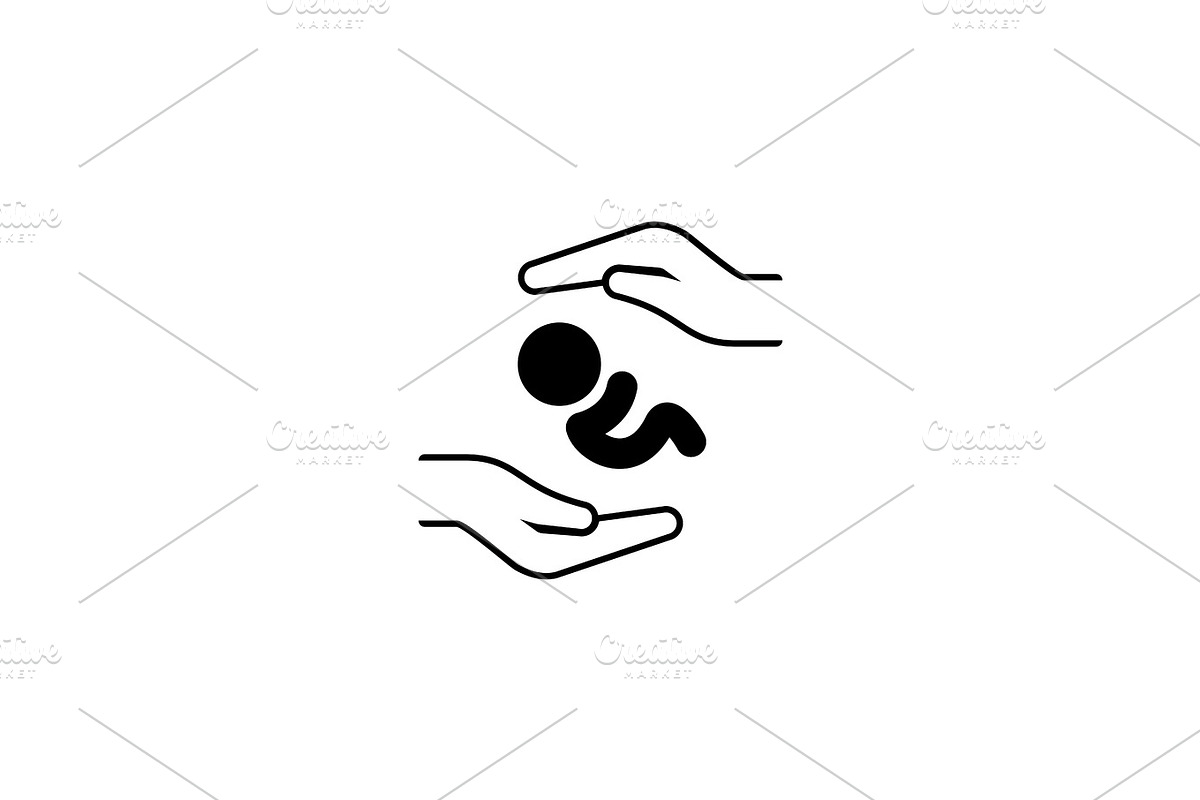 Postnatal Care Icon. Flat Design. in Objects - product preview 8
