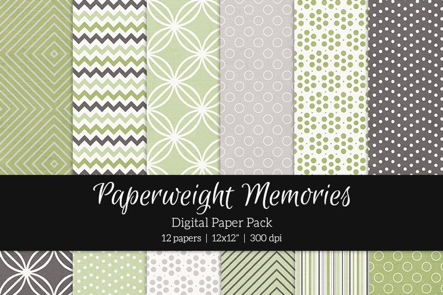 Patterned Paper - Leaves & Stones