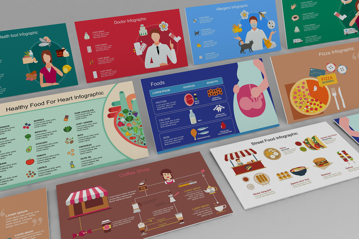 Mega Food PowerPoint Infographic Set in PowerPoint Templates - product preview 8