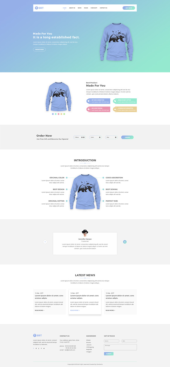 Tsrt - Single Product HTML Template in Bootstrap Themes - product preview 1